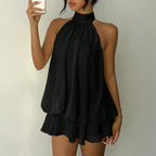 AMELI Bianca — Conjunto vaporoso con short integrado