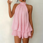 AMELI Bianca — Conjunto vaporoso con short integrado